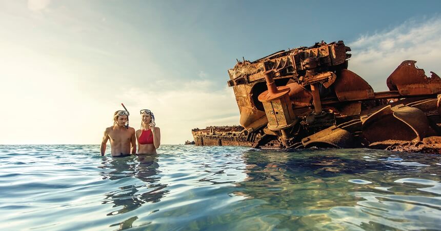 Brisbane Tours - Moreton Island Snorkelling the Wrecks