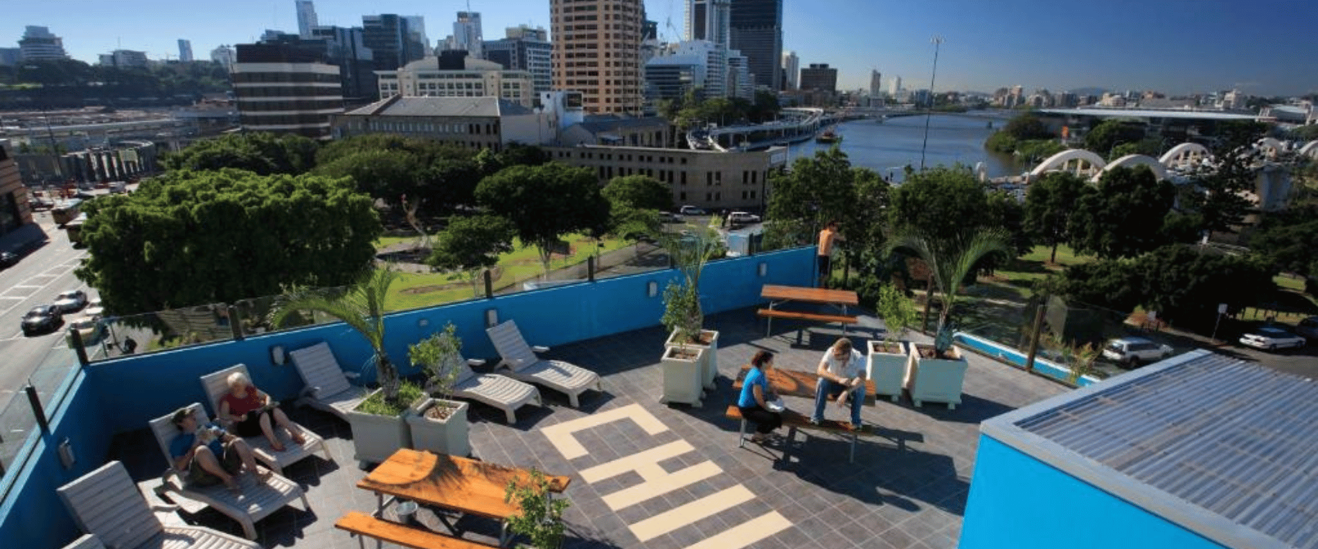 Chill Backpackers Brisbane Rooftop