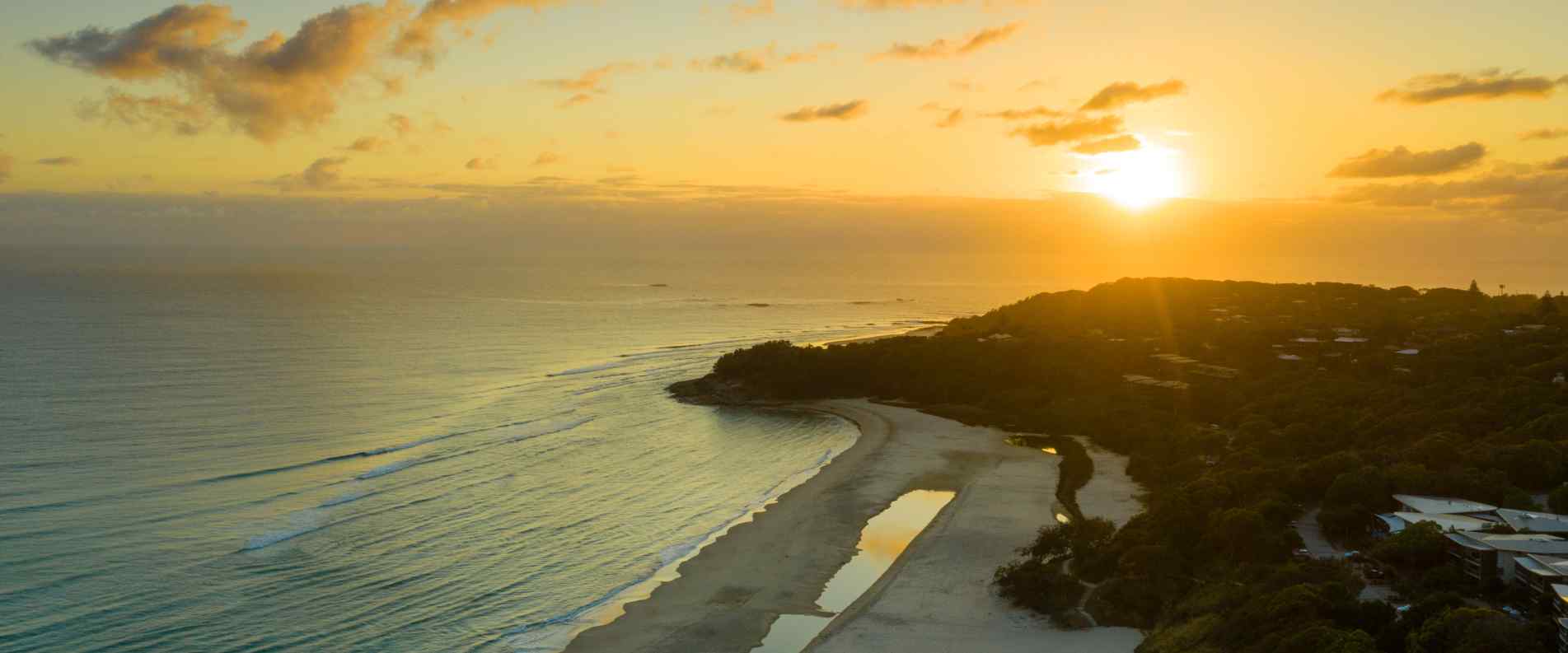 North Stradbroke Beach Ariel