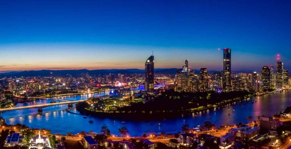 Brisbane City at night